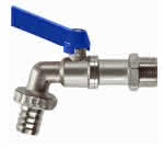 Kugelauslaufhahn / VZ Kugelhahn,1/2" / m. Schlauchverschraubung