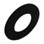 Gummi Flanschdichtung DN65 PN10-40,77 x 127 x 3,0 mm (VE=10)