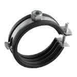 Rohrschelle m. Gummi Super-Fix,32-35 mm / M8 + M10 / 1" (VE=75)