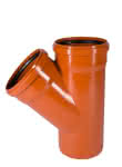 KG-Abzweig,DN 200/200 / 45 Grad