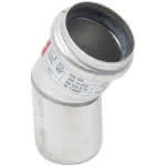 Edelst. Abflussrohrbogen,50 mm x 30 Gr.