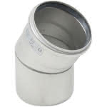 Edelst. Abflussrohrbogen,110 mm x 30 Gr.