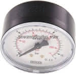 Manometer RF 63 / 0 - 16 bar,G1/4" Abgang hinten / axial