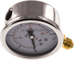Glycerin Manometer RF 63 / 0 - 10 bar,G1/4" Abgang unten / radial