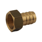 Mess. Schlauchtülle / 6-kant,ohne Überwurf 1" IG x 25 mm