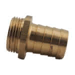 Mess. Schlauchtülle / 6-kant,ohne Überwurf 11/4" AG x 32 mm