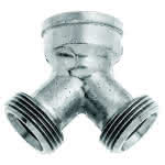 Verchr. GEKA-Plus Abzweigstück,für Schnellkupplung / 3/4" (1xIG 2xAG)