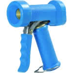 Profi Reinigungspistole / KTW-Zulassung,Messing / gummiert (blau) / 1/2" IG