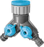 CELLPRO 2-Wege-Verteiler,1" IG / m. Reduzierung auf 3/4"