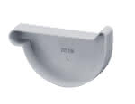 PVC Rinnenboden / halbrund / links / grau,5-tlg. / NW 180 / zum kleben
