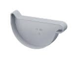 PVC Rinnenboden / halbrund / rechts / grau,5-tlg. / NW 180 / zum kleben