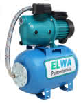 Elwa Hauswasserwerk / Guss,HW-G 1200 / Kessel 24 ltr.,max. 4,4m³/h / max. 58 mtr. / 1" IG