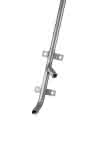 Edelstahl Nippelhalter,30 Grad / 1/2" x 1000 mm / 2 Halter +,2. Abgang rechts