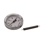 Bi-Metall Anlege-Thermometer,d=63 mm m. Feder (0-120 Gr.)