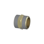 Mess. Doppelnippel,11/2"