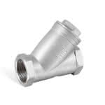 Edelst. Schmutzfänger Schrägsitz,Pn40 / 3/4" / V4A