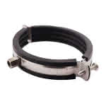 Edelst. Rohrschelle m. Schallschutzeinlage,159-168 mm / M8 + M10 / 6" / A4 (VE=5)