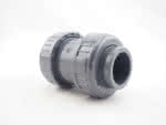 PVC-U Rückschlagventil m. Kegel / PTFE,50 mm