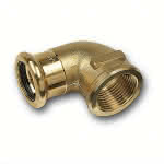 Sanha Purapress -Winkel 90 Gr.,15 mm x 1/2" IG V + M Kontur,EPDM Dichtring