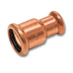 Sanha Kupfer Press-Reduziermuffe Serie 6000,35 x 28 mm V + M Kontur,EPDM Dichtring