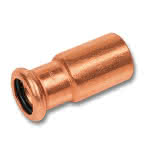 Sanha Kupfer Press-Absatznippel Serie 6000,28 x 22 mm V + M Kontur,EPDM Dichtring