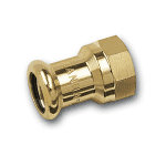 Sanha Purapress -Übergangsmuffe,18 mm x 1/2" V + M Kontur,EPDM Dichtring