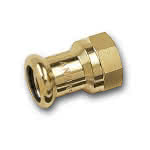 Sanha Purapress -Übergangsmuffe,28 mm x 3/4" V + M Kontur,EPDM Dichtring