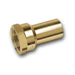 Rotguss Press-Einsteckstück,28 mm x 1" IG