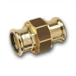 Sanha Purapress -Verschraubung, flachdichtend,15 mm V + M Kontur,EPDM Dichtring