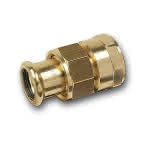 Sanha Purapress -Verschraubung, flachdichtend,15 mm x 1/2" IG V + M Kontur,EPDM Dichtring