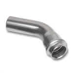 Sanha Edelst. Press-Bogen 45 Gr. Serie 9000,22 mm I/A / 1.4404 / V+M Kontur,EPDM Dichtring
