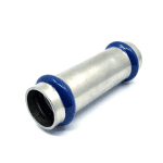 Edelst. Press-Schiebemuffe 1.4404 V-Kontur,28 mm