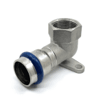 Edelst. Press-Wandscheibe 1.4404 V-Kontur,18 mm x 1/2" IG