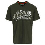 Herock Motiv T-Shirt / dunkelkhaki / Barber