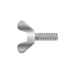 verz. Flügelschr. DIN316,M8 x 25 mm (VE=100) / Temperguss