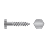 verz. 6-kt-Holzschr. DIN571,6 x 50 mm (VE=200)