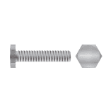 verz. 6-kt-Schr. DIN933,M6 x 30 mm (VE=500) / 8.8