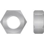verz. 6-kt-Mutter DIN934,M30 (VE=25) / Kl. 8