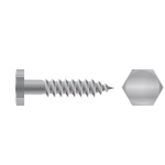 Edelst. 6-kt-Holzschr. DIN571 / A2,10 x 80 mm (VE=100)