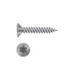 Edelst. Spanplattenschr. Senkkopf / A2,6,0 x 120/70 mm (VE=100) / Teilgewinde / TX25 Cut,m. Fräsrippen / Schneidkerbe