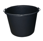 Baueimer schwarz Pe,12 Ltr
