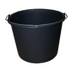 Baueimer schwarz Pe,20 Ltr