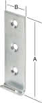 Schließhaken / gerade / verz.,L:44 x B:18 x S:2,0 mm (VE=50)