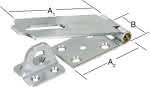 Sicherheits-Überfalle verz.,L:85/30 x H:35 x S:2,5 mm (VE=10)