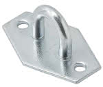 Ösenplatte für Drahtüberfallen,verzinkt / 45 x 31 x 1,25 mm (VE=25)