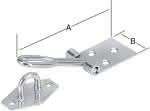 Draht-Überfalle mit Ösenplatte verz.,L:100 x B:30 x S:1,3 mm (VE=10)