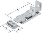 Sicherheits-Standardriegel verz.,L:120 x B:48 mm (VE=5)