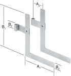 Fensterladen-Winkelband verz.,200 x 250 mm (VE= 1 Paar)