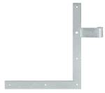 Haustür Winkelband verz.,L:800 x H:400 mm / D=16 mm (VE=1 Paar)