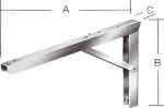 Multiline Klappträger verz.,400 x 270 mm / Tragf. 60 kg/Stk. (VE=2)
